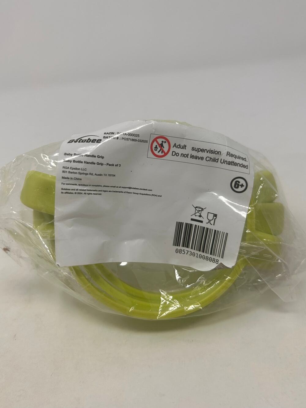 Botabee Green Baby Bottle Handle‎ Grips Pack of 3